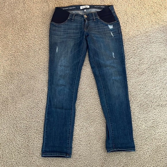 DL1961 distressed maternity jeans size 26 - Picture 1 of 4